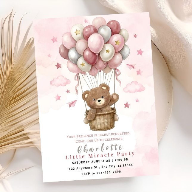 Invitation Cute Teddy Bear Party (Créateur téléchargé)