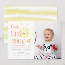 Cute Yellow Sunshine Girl 1ère photo Anniversaire