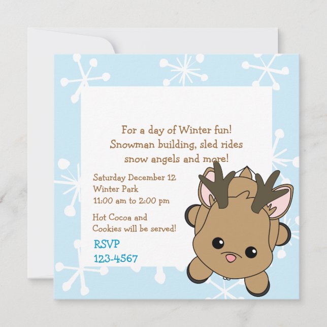Invitation Cutie Deer (Devant)