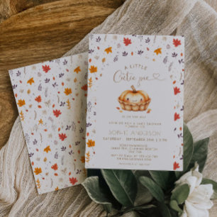 Invitation Cutie Pie Baby shower D'Automne Neutre Pour Les Se