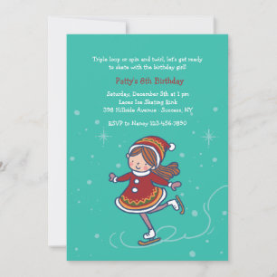 Invitation Cutie sur l'invitation sur glace
