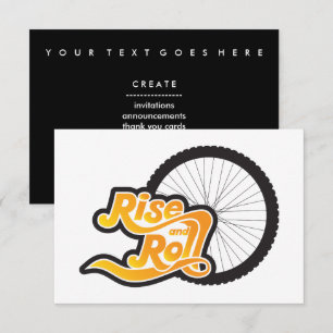 Invitation cycle de montée et de roulis