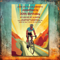 Cycliste de la route Retro vélo Anniversaire