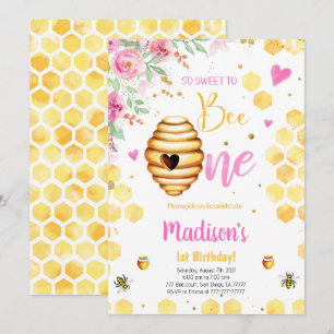 Invitation d'abeille jaune