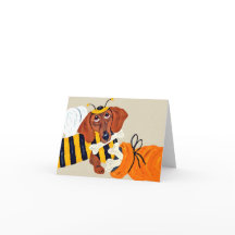 Dachshund Bumblebee avec friandises pour chien