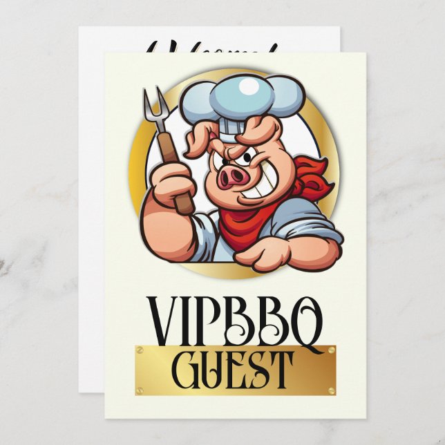 Invitation d'admission VIP (Devant / Derrière)