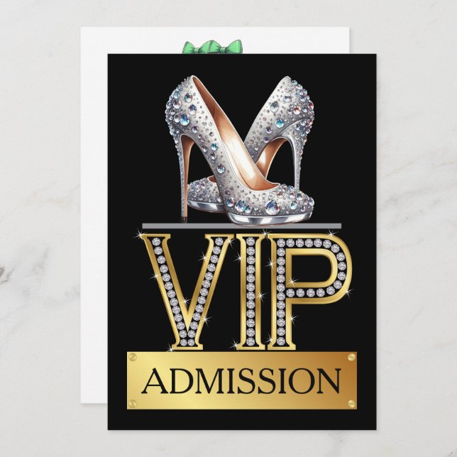 Invitation d'admission VIP (Devant / Derrière)