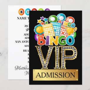 Invitation d'admission VIP Bingo
