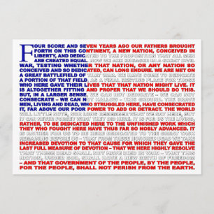 Invitation d'adresse de Gettysburg