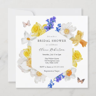 Invitation Daffodils Fête des mariées de fleurs de printemps