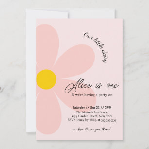 Invitation Daisy Anniversaire Bohmian 1er Anniversaire