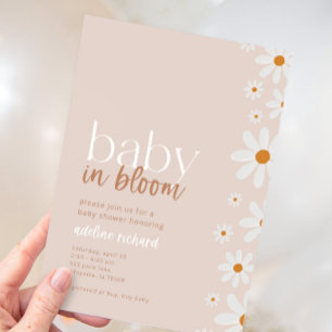 Invitation Daisy Baby in Bloom Baby shower