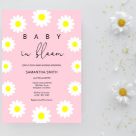 Invitation Daisy - Bébé en fleurs