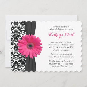 Invitation Daisy Bridal Shower   Damask Gerber