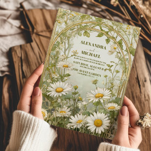 Invitation Daisy Fleur sauvage Mariage moderne