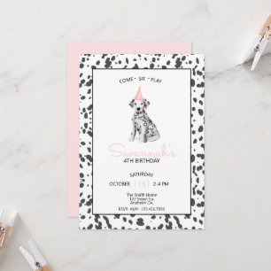 Invitation Dalmatien Rose Assis Reste