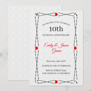 Invitation Damas Blanches Et Cadre Musical