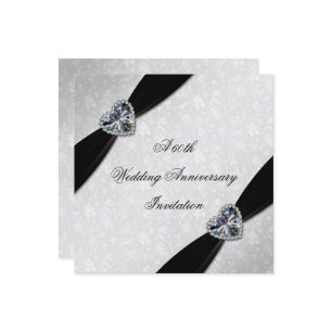 Invitation Damask 60e anniversaire de Mariage