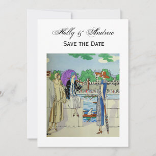 Invitation Dames des années 1920 au régate de course d'équipa