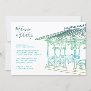 Invitation Dames Pavilion Central Park New York Mariage