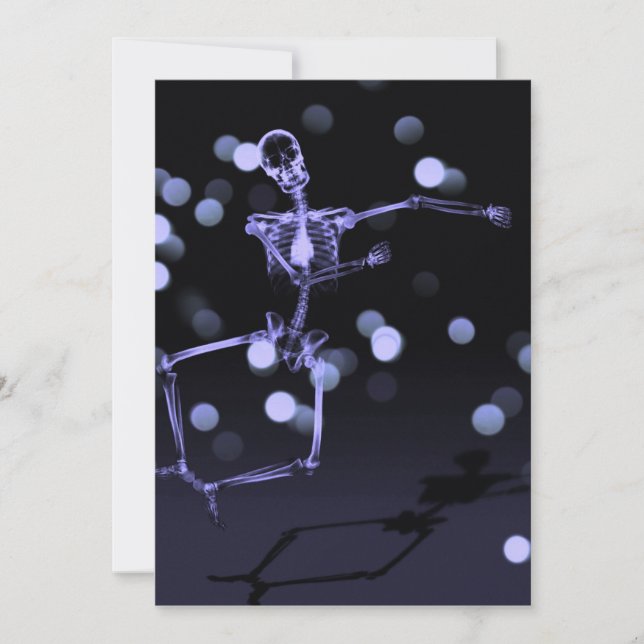 Invitation Dancing X-Ray Skeleton - Deep Purple (Devant)