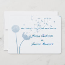 Dandelion souhaite le Mariage sur Soft Turquoise