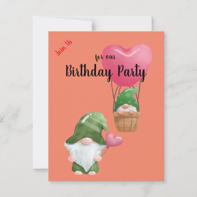 invitation d'anniversaire (Devant)