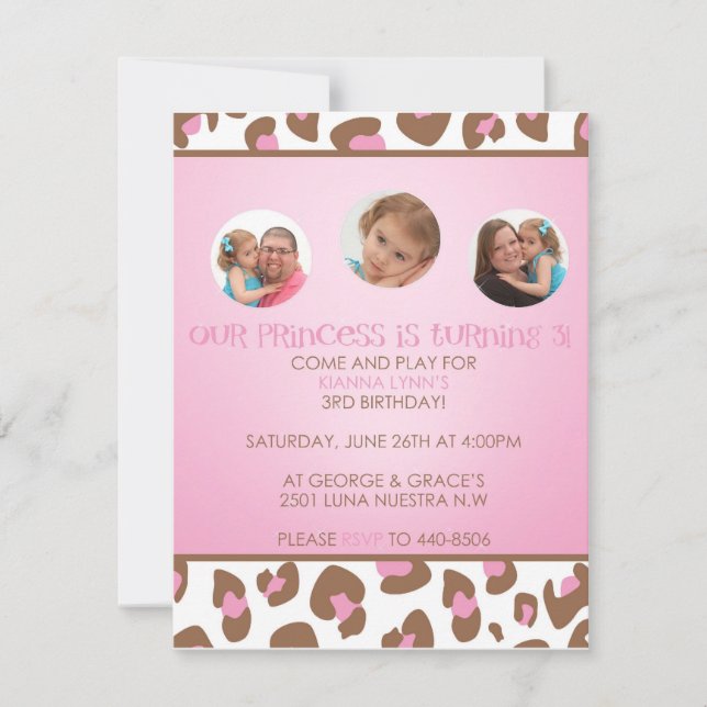 Invitation d'anniversaire (Devant)