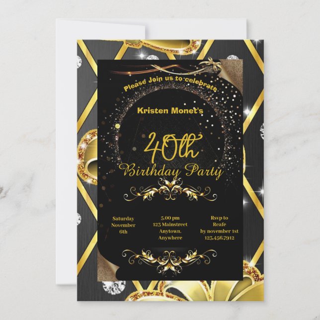 Invitation d'anniversaire (Devant)