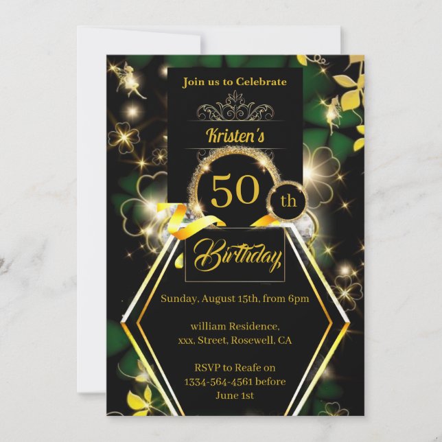 Invitation d'anniversaire (Devant)