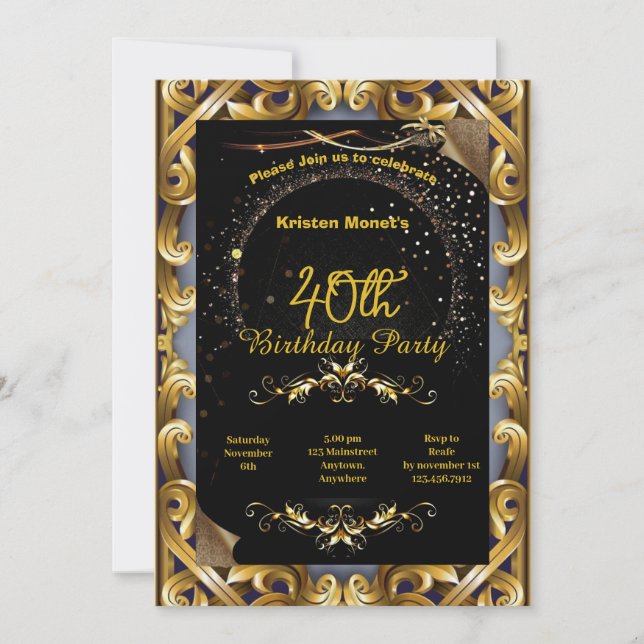 Invitation d'anniversaire (Devant)