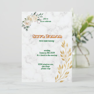 Invitation d'anniversaire
