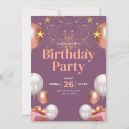 Invitation d'anniversaire 