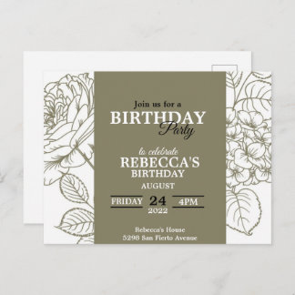 Invitation d'anniversaire