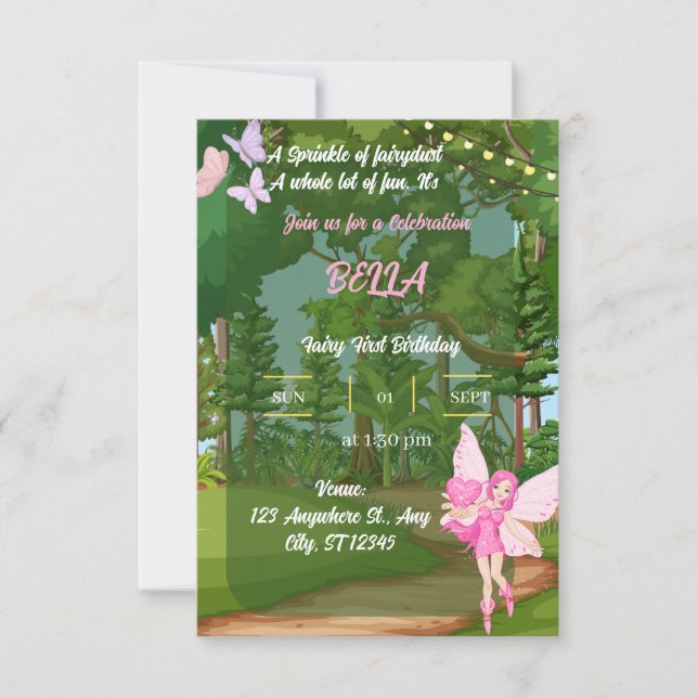 invitation d'anniversaire (Devant)