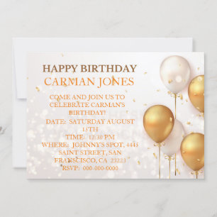 INVITATION D'ANNIVERSAIRE