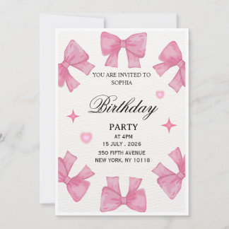 Invitation d'anniversaire