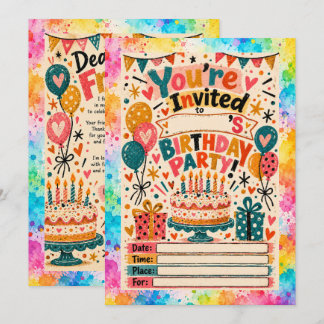 Invitation d'anniversaire