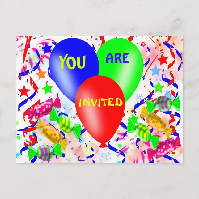 invitation d'anniversaire (Devant)