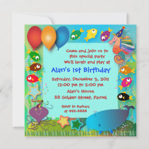 Invitation d'anniversaire : 002C en mer