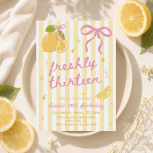 Invitation d'anniversaire 13 ans Freshly Thirteen