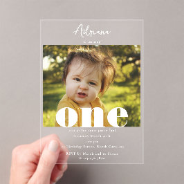 Invitation d'anniversaire 1er Un script photo