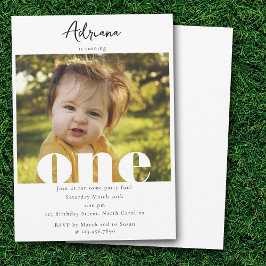 Invitation d'anniversaire 1er Un script photo