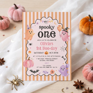 Invitation d'anniversaire 1ère année Fantôme Migno