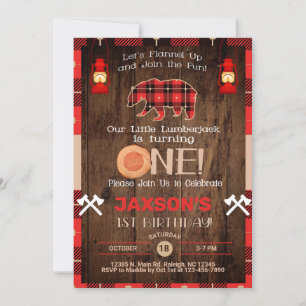 Invitation d'anniversaire 1ère année pour garçon b