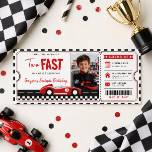 Invitation d'anniversaire 2 ans pour un garçon ave