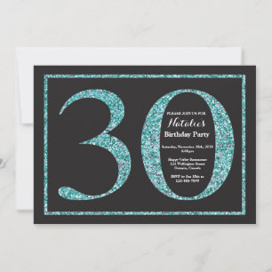 Invitation d'anniversaire 30 ans Tableau Noir Pail