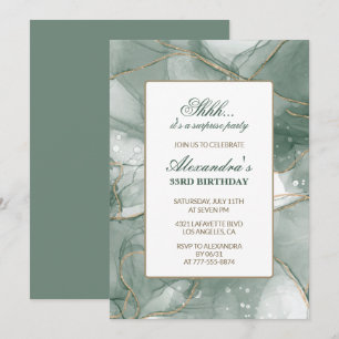Invitation d'anniversaire 33 ans Surprise party Ve
