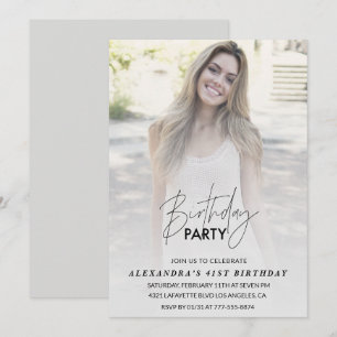 Invitation d'anniversaire 41 ans Fête d'anniversai