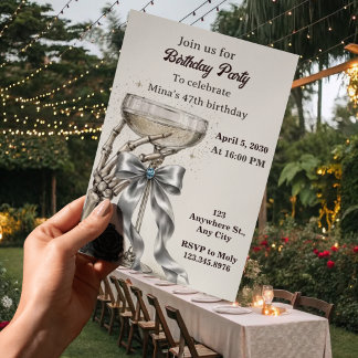 Invitation d'anniversaire 47 ans femmes
